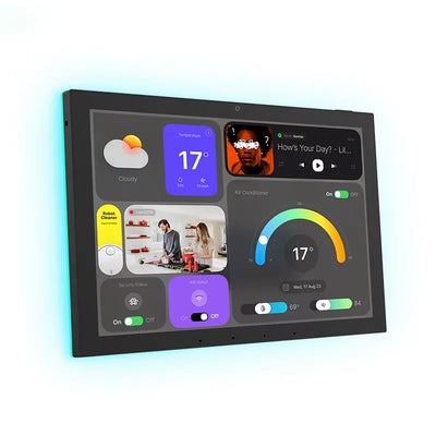 AST Android POE Tablet 10.1 Inch Smart Home Control Panel with MQTT,LED Lights,Google Play,Wifi,Bt,Rj45