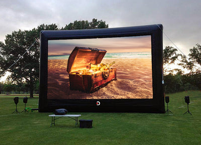 ELITE Outdoor Movies Platinum 27' Inflatable Screen