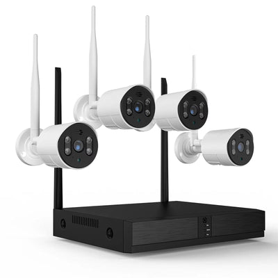 HOPVISION 1080p Security Camera System Wireless, 8CH 3MP NVR Home Security System