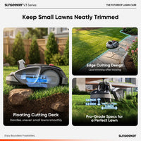 V3 Robot Lawn Mower, Vision AI, 0.15 Acre, Wire-Free