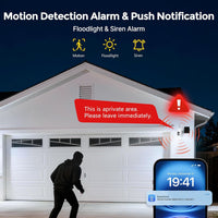 4MP Solar Wireless Security Cameras with Touch Monitor, 2-Cam Kit