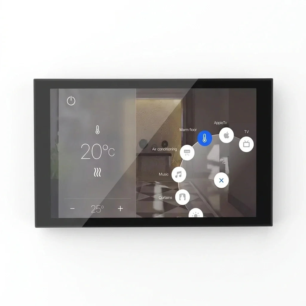 2026 New Wall Mount 8 Inch Android 13 POE Tablet Metal Body Smart Home Control Panel Support Tuya Home Assistant — Studio Shot